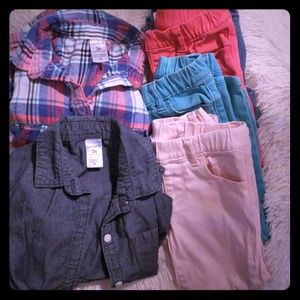 Girl's 3t jeggings lot/with 2 shirts